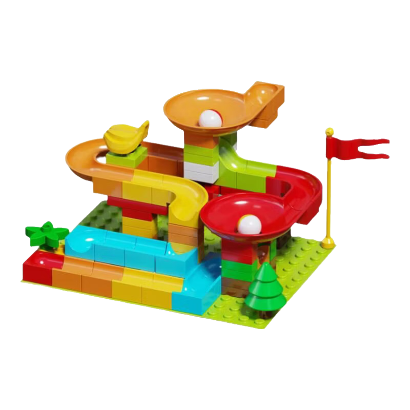 Aifuer Transformable Slide Building Blocks Educational Toy for Children Aged 7-10, Particle Track Set