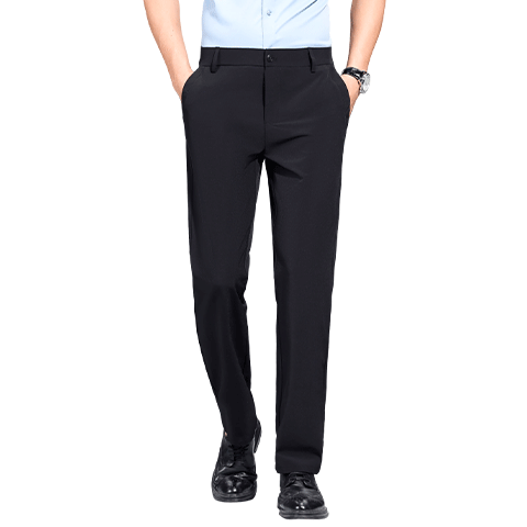 Romon Men's Summer Business Casual Wrinkle-Resistant Non-Iron Straight Fit Dress Pants Dark Gray 32