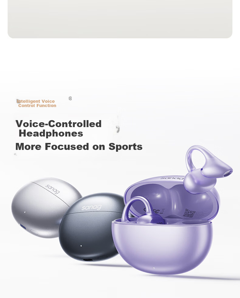 SANAG Sena ANC Clip-on True Wireless Bluetooth Earbuds Active Noise Cancelling Earphones Lossless Sound Quality Long Battery Life Translator Gift for Elders and Partners 21