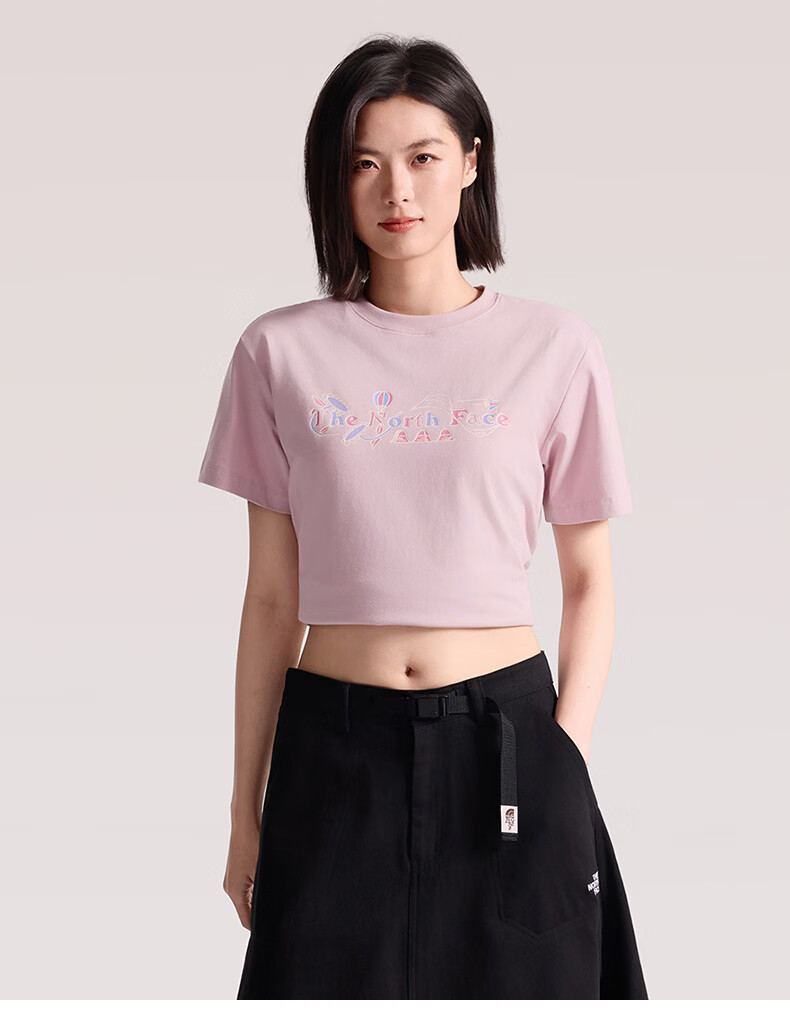 The North Face Women's Short Sleeve T-Shirt Outdoor Sports Quick-Dry Breathable 8GX6 Pink/0SO M 8