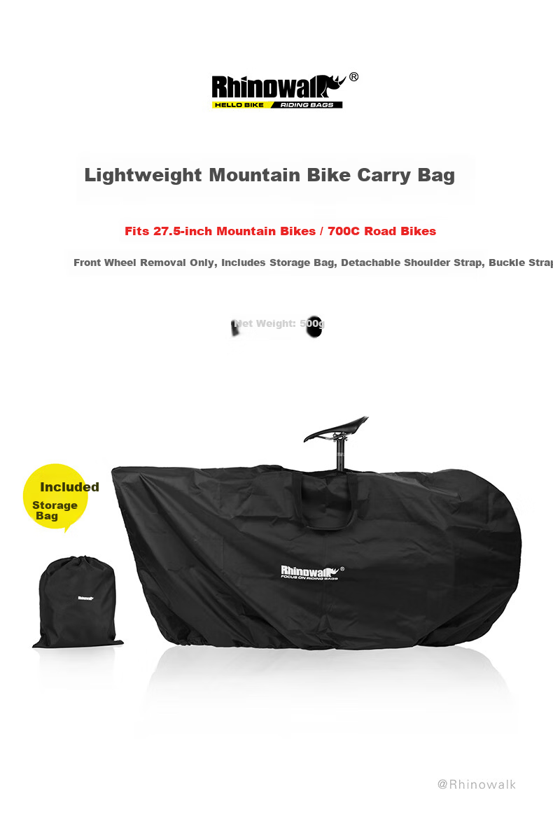 Rhinowalk Rhino Bicycle Loading Bag Road Mountain Bike Packing Storage Waterproof Metro High-Speed Train Shipping Bag 21