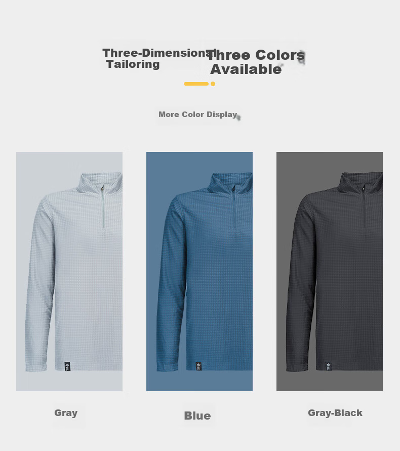 BLACKICE Men's Antibacterial Lightweight Comfortable Warm 1/2 Zip Fleece Jacket Gray XL 6