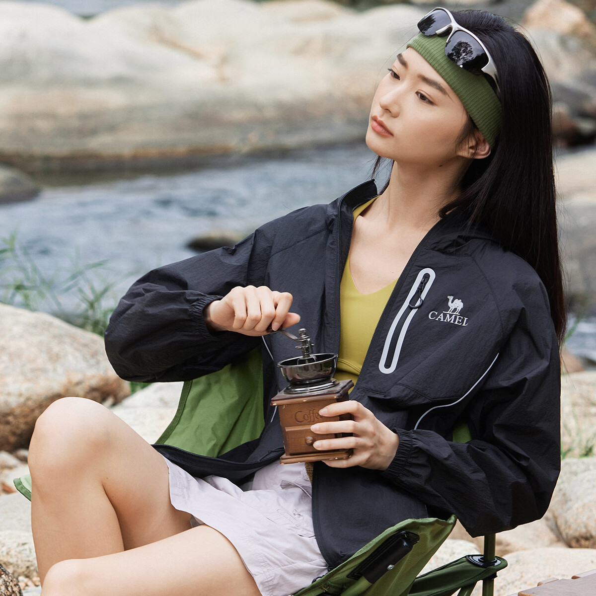 Camel Iceberg Sunscreen Jacket Pro Wang Junkai Edition Cooling Waterproof UV Protection Lightweight Skin Jacket M35BK07069 36