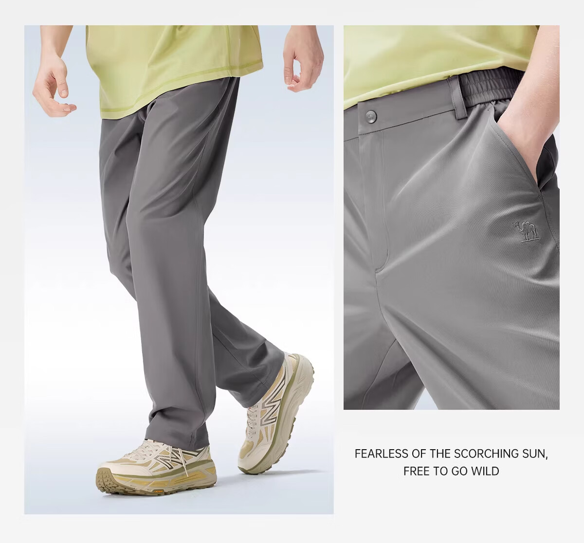 CAMEL Outdoor Quick-Dry Tactical Pants for Women 26 Spring Summer New Breathable Moisture-Wicking Hiking Sun Protection Mountaineering Long Pants for Men 9044 16
