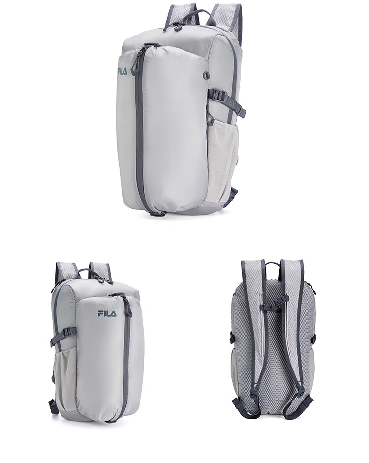 FILA Official Men's Backpack 2026 Summer Outdoor Sports Foldable Shoulder Bag School Laptop Bag 17
