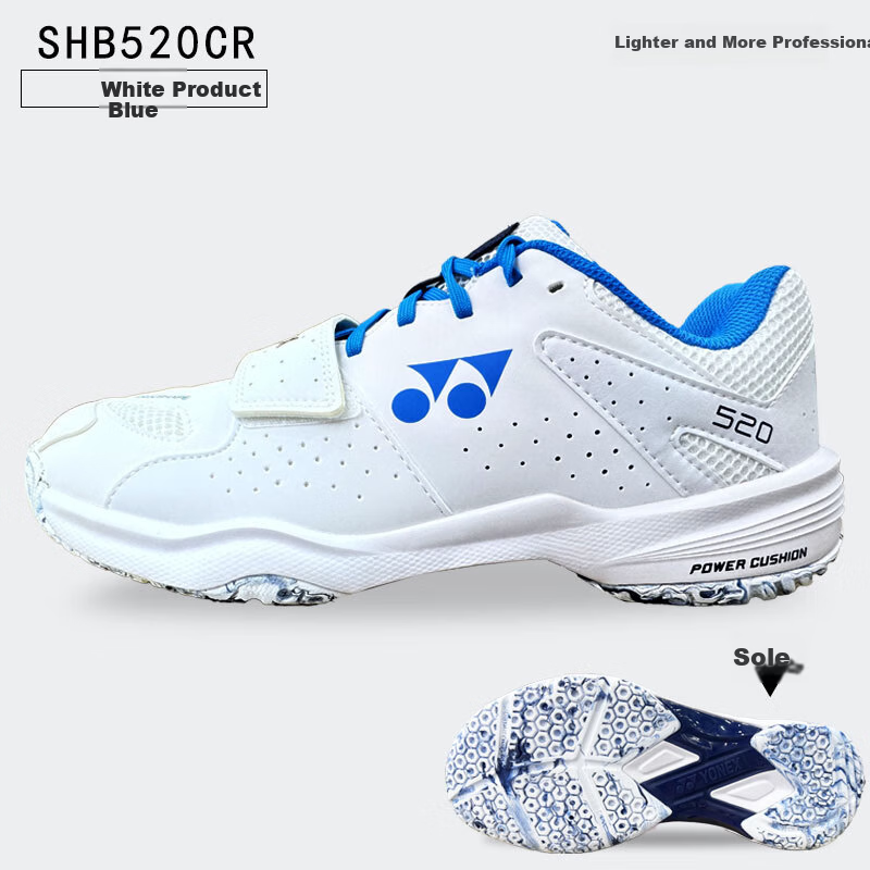 YONEX Badminton Shoes Year of the Horse Professional Competition Training Shock Absorption Breathable Sports Shoes SHB520WCR White Blue 40.5 4