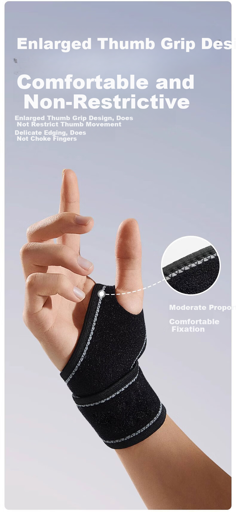 NAILEKESI N Sports Wristband Men Fitness Wrist Support Sprain Brace Breathable Lightweight Wrist Strap for Badminton Tennis Women 4