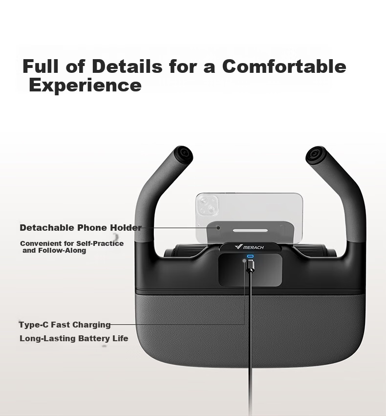 MERACH Four-Wheel Ab Roller with Automatic Rebound Elbow Support, Smart Timer Ab Wheel, Sit-Up Roller, Abdominal Muscle Trainer, Fitness Equipment 19