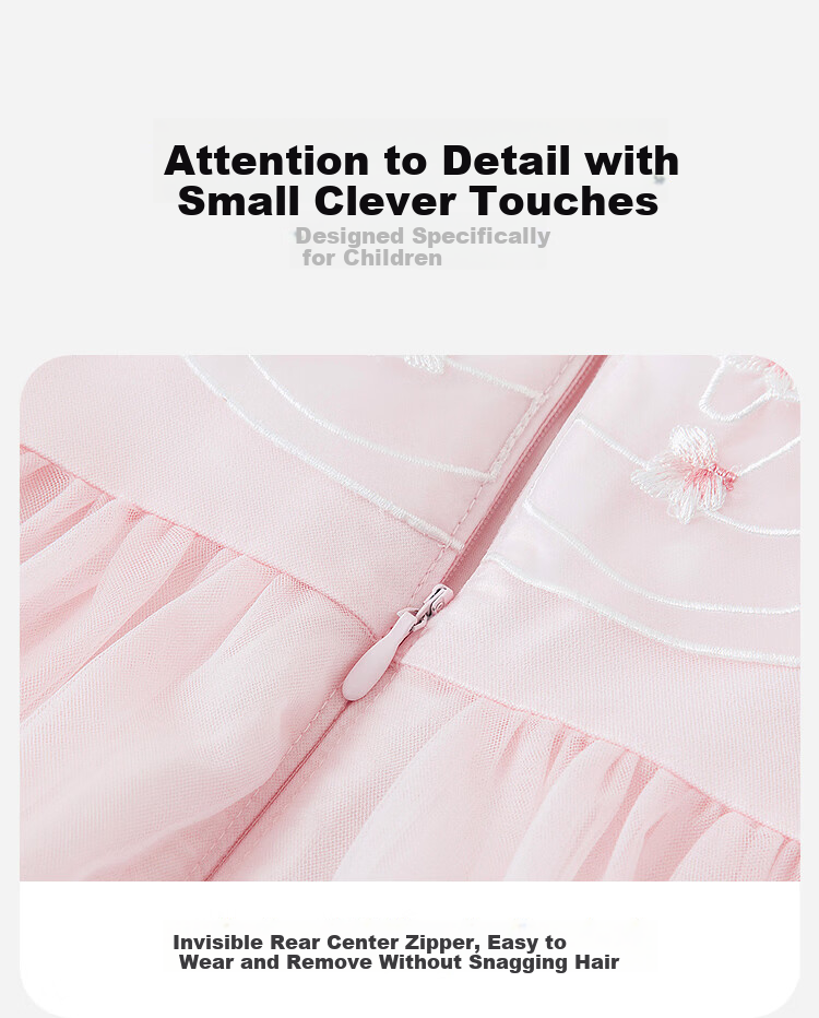 Minibala [Guofeng] Girls Baby Soft Skin-friendly Sweet Mesh Embroidered Dress 2026 Spring 3