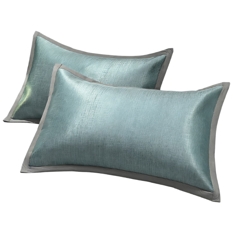 MUJI Class A Summer Cooling Ice Silk Pillowcase Set of 2 Home Summer Cooling Pillow Covers