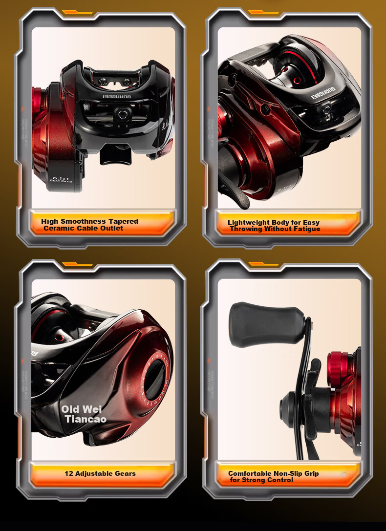 GW 1.8m Left-Handed Water Drop Reel Lure Set Yellow Spider 2nd Gen Makou Rod UL Tuning Micro Lure Fishing Rod 16