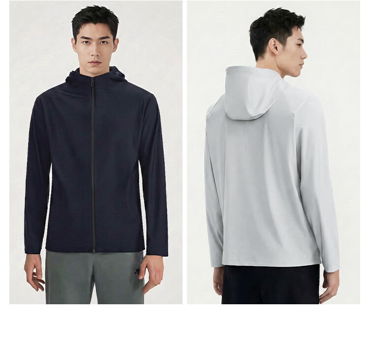 JD Jingzao New Ice Silk Sun Protection Jacket Lightweight Breathable Spring Summer Thin Coat Outdoor Sports Jacket Navy Blue M 25