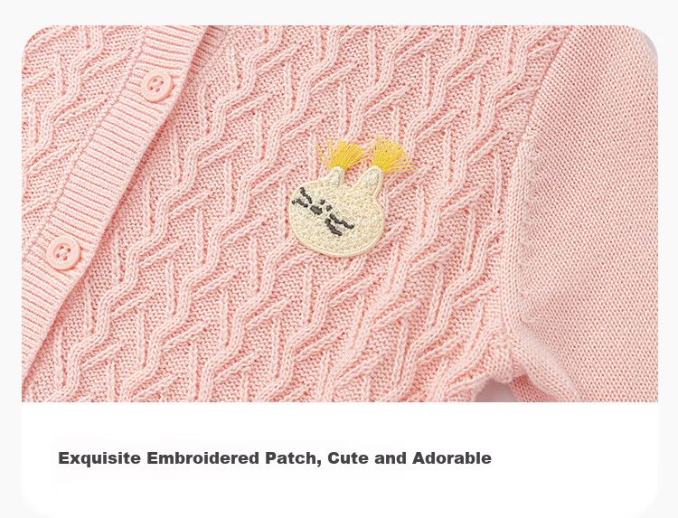 Balabala Kids Baby Sweater Girls Jacquard Cardigan 2025 Autumn Knit Sweet Little A-Line 208325103005 3