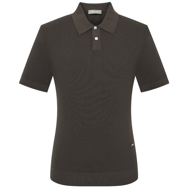Baoxiniao Men's Short Sleeve Polo Shirt Business Casual Knit Collar Top KESTA1211OU