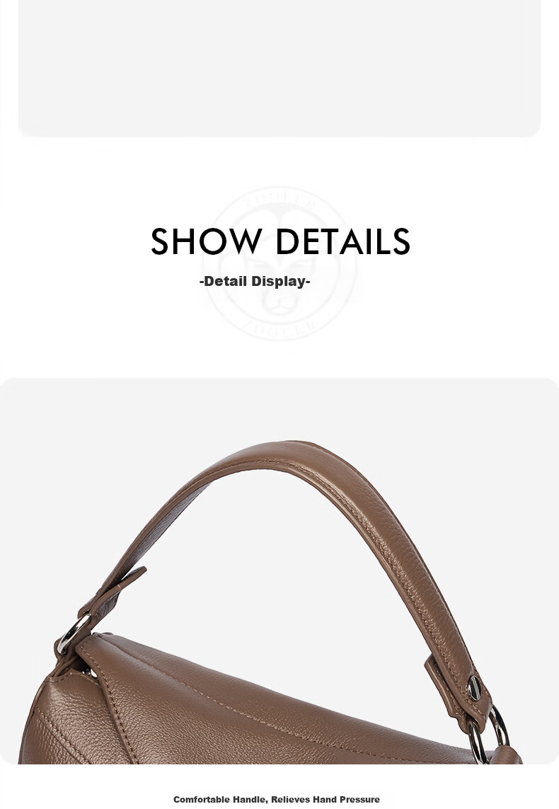 Zhur Women's Bag 2026 New Fashion Genuine Leather Crossbody Bag 38 Women's Day Goddess Festival Gift 5
