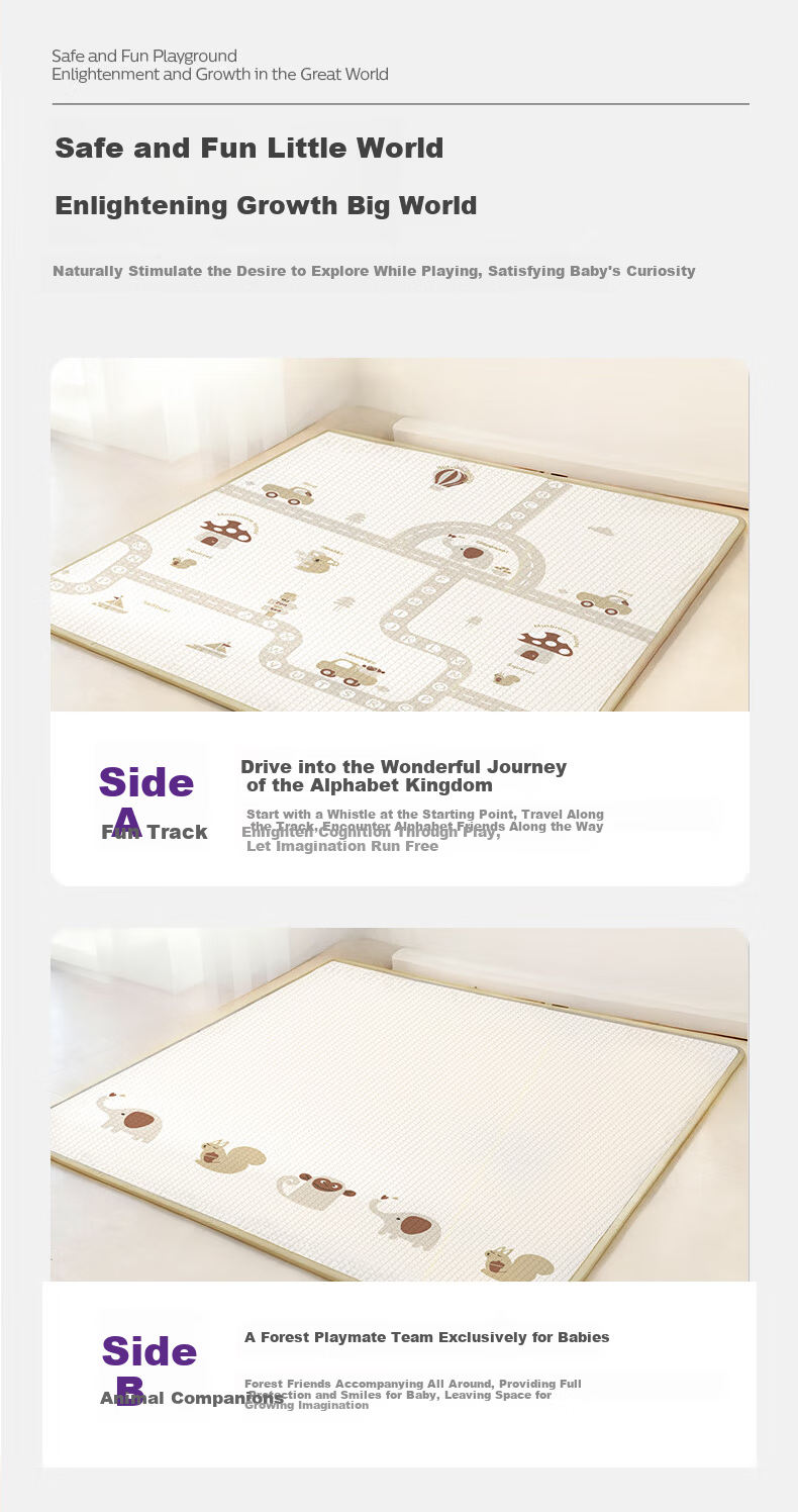 AVENT Philips Baby Thickened XPE Crawling Mat Non-Slip Playpen Floor Mat for Living Room 2