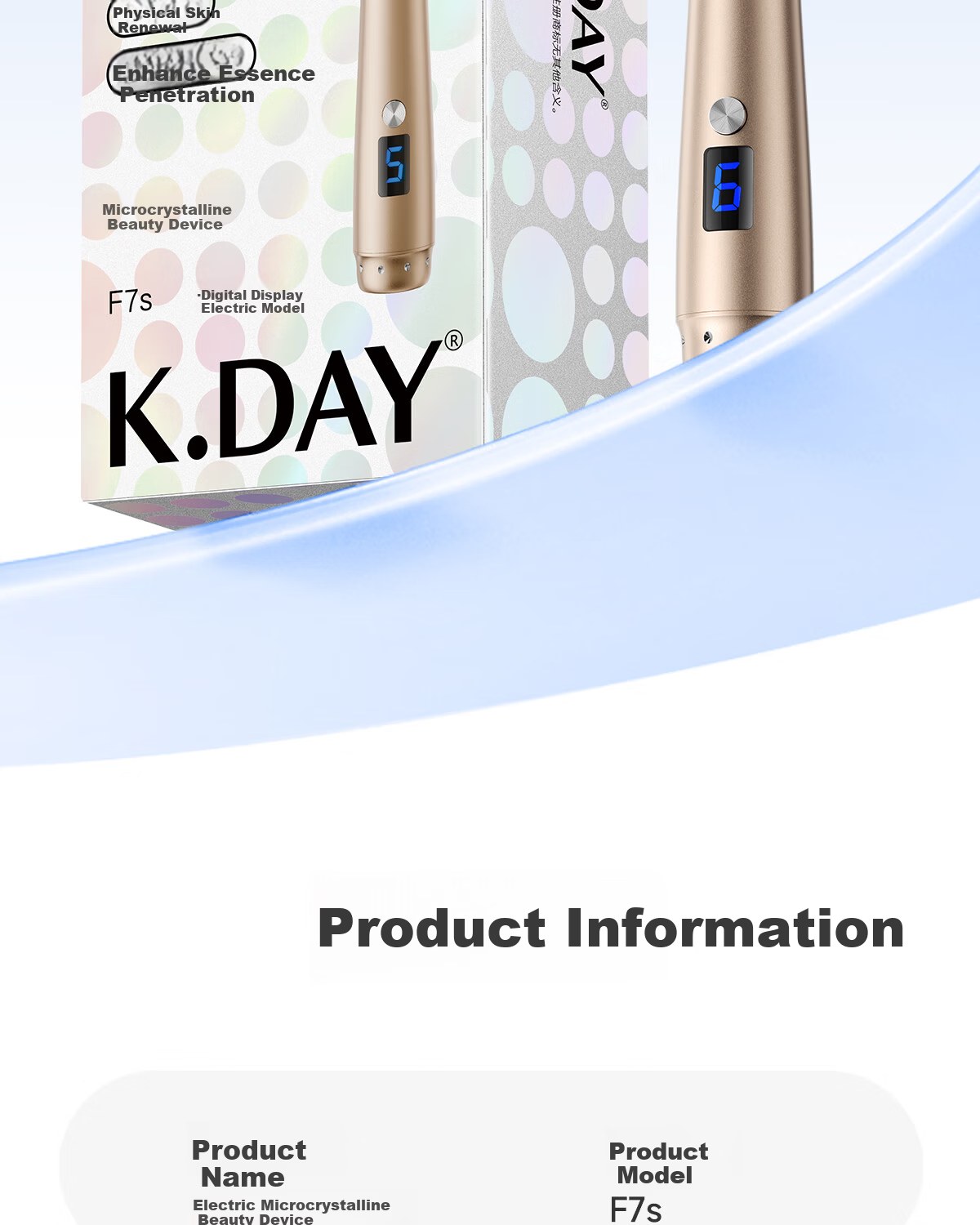 KDAY Electric Microcrystal Needle Scalp Hair Growth Infusion Serum Roller Minoxidil Applicator Beauty Salon Mesoderm MTS 17