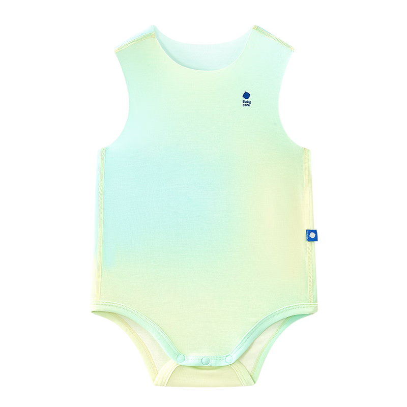 Babycare Natural Cool Adjustable Triangle Romper Baby Bodysuit Moisture-Wicking Quick-Dry Jumpsuit Mint Seed 66