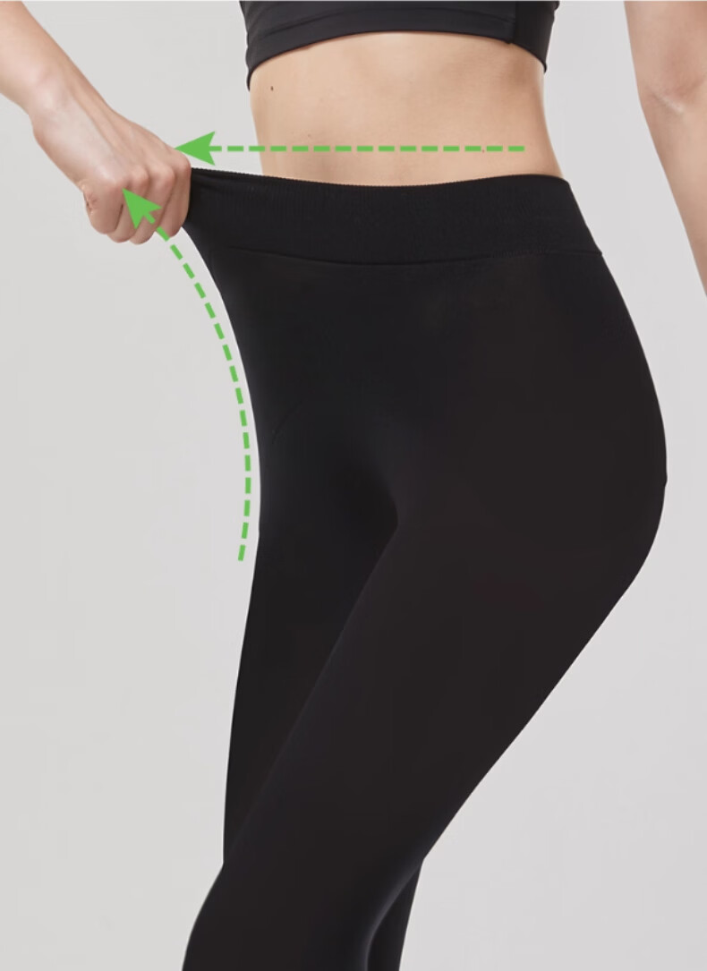 Afandi Mugwort Antibacterial Compression Socks Spring and Autumn Thick Black Slimming Tights for Women 19