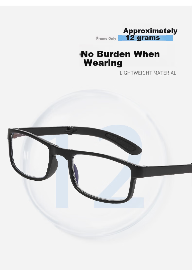 DRATRA Reading Glasses for Men, Anti-Blue Light, Long-Range Vision Glasses, Foldable Presbyopic Glasses for Middle-Aged And Elderly Women to Use with Smartphones 1