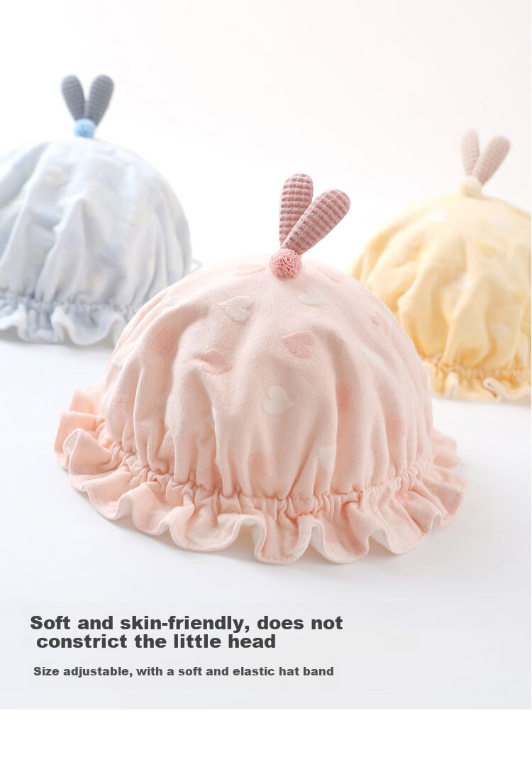 Benaxi Baby Hat Spring and Autumn Thin Summer Newborn Infant Fisherman Sun Hat Unisex New Style 11