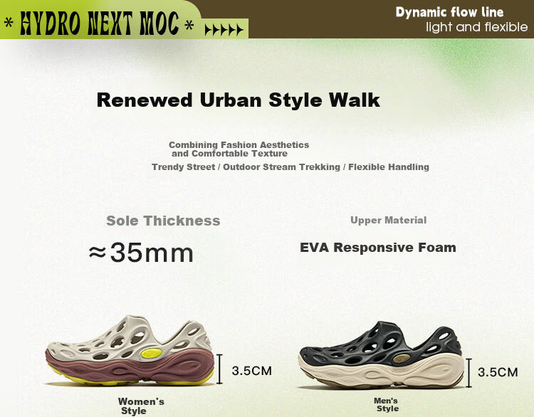 Merrell Hydro Moc Venom 3 Thick Sole Comfortable Breathable Outdoor Creek Water Shoes Sandals 8228 Milk Tea Size 38 2