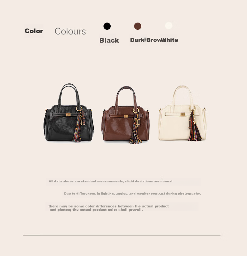 HERBAL HEAVEN Gina Style First Layer Vegetable Tanned Cowhide Shoulder Crossbody Bag Handheld Commuter Luxury Gift Evening Bag 15