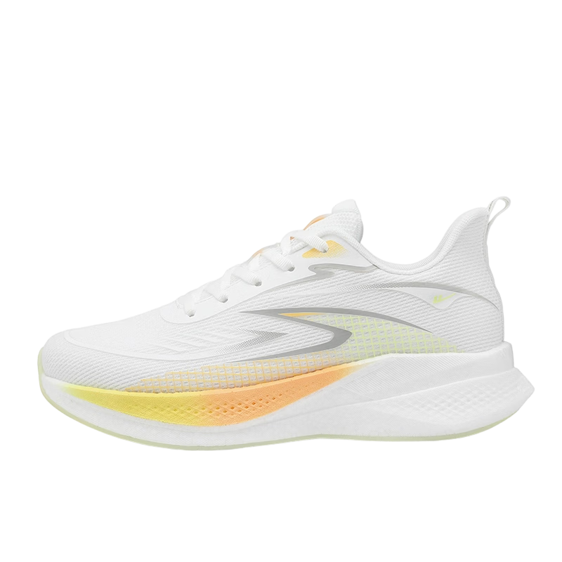 Warrior Men's Sports Shoes 2026 Summer New Breathable Casual Running Shoes for Men 5593 White Yellow Orange Size 39
