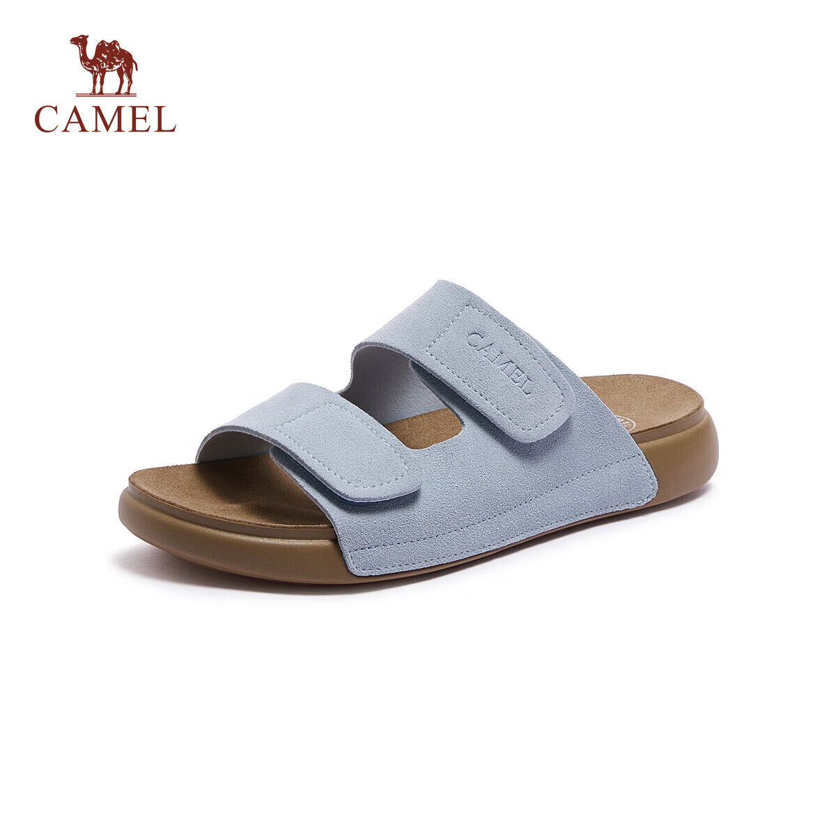 CAMEL Women's Lightweight Comfortable Casual Birkenstock Sandals L25M504096 Blue Size 36