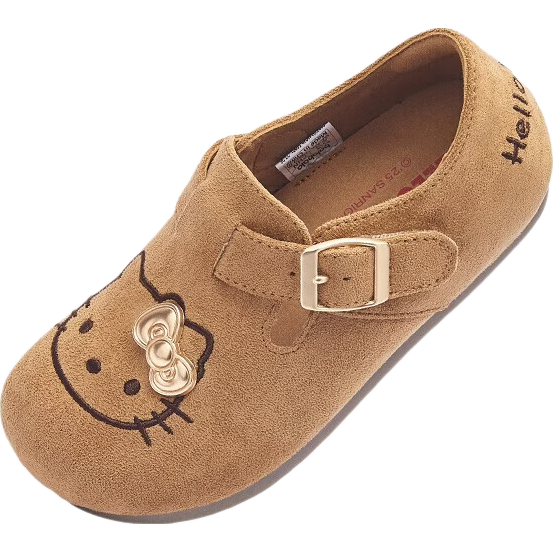 BALABALA Girls' Princess Shoes Retro Birkenstock Style 2025 Spring Autumn Footwear [Sanrio IP] 208325141020