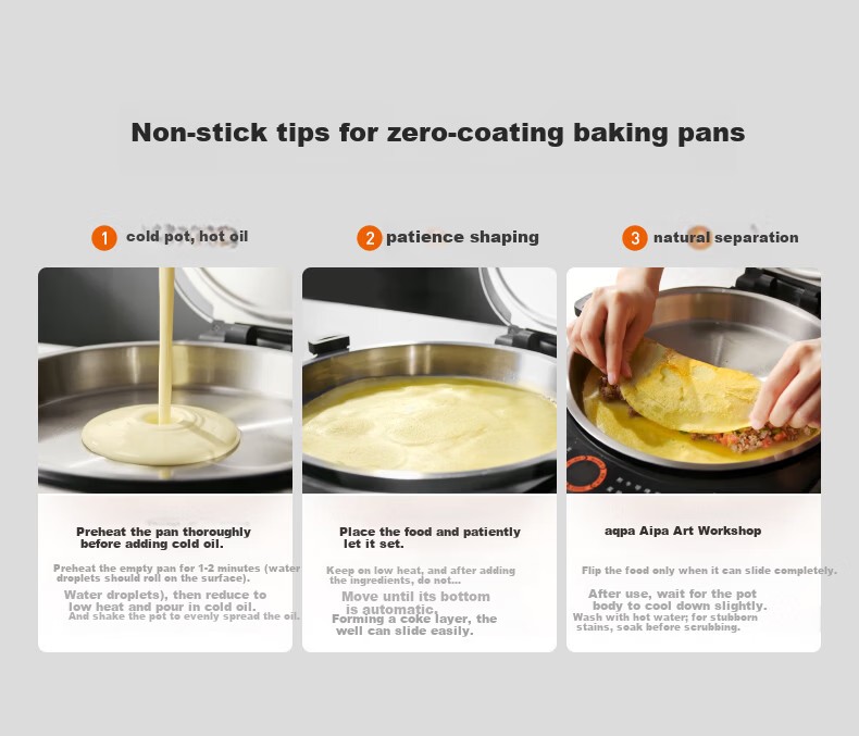 Joyoung New Stainless Steel Electric Griddle 0-Coating 36+8MM Floating Space Detachable Upper and Lower Plates 1700W Double-Sided Heating Pancake Maker JK30-GK750 2