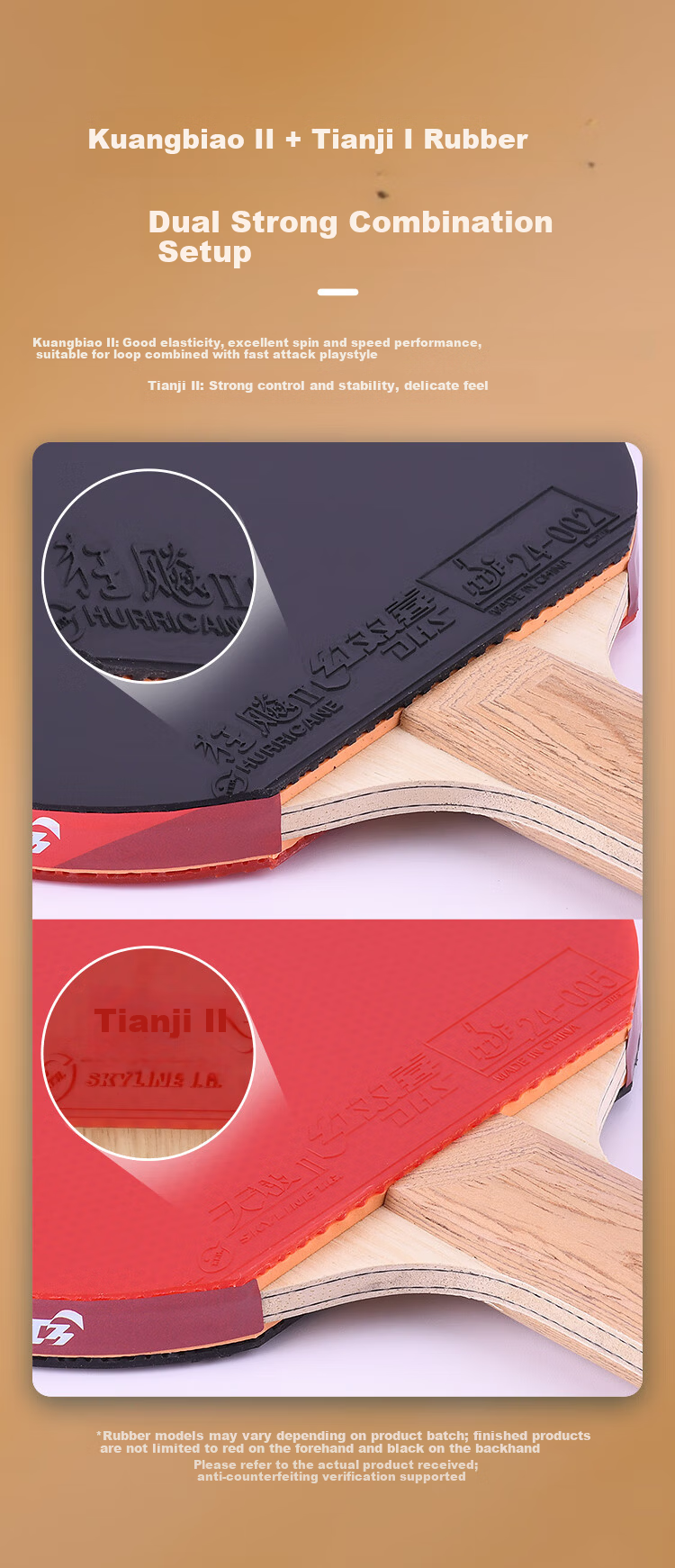 DHS Table Tennis Racket, Jinpai Malong GM01 Professional-Grade Celebrity Ping Pong Racket, Finished Product, Penhold Grip 3