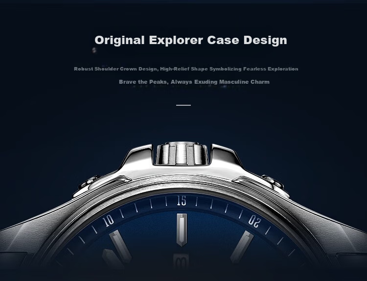 EBOHR Men's Automatic Mechanical Watch Fashion Calendar Stainless Steel Band Male Wristwatch New Year Valentine's Birthday Gift 2