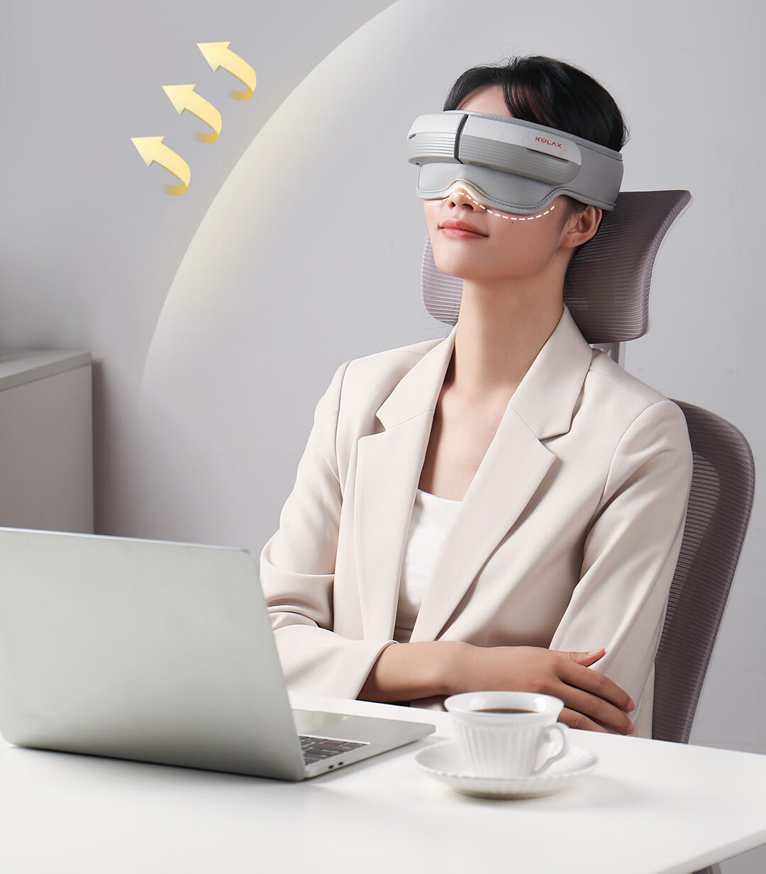 CoolRelax Smart Head and Eye Integrated Massager HE70 Eye Massager Airbag Eye Care Device Fatigue Relief Heat Compress Eye Mask Eye Care Practical Valentine's Day Birthday Gift 20
