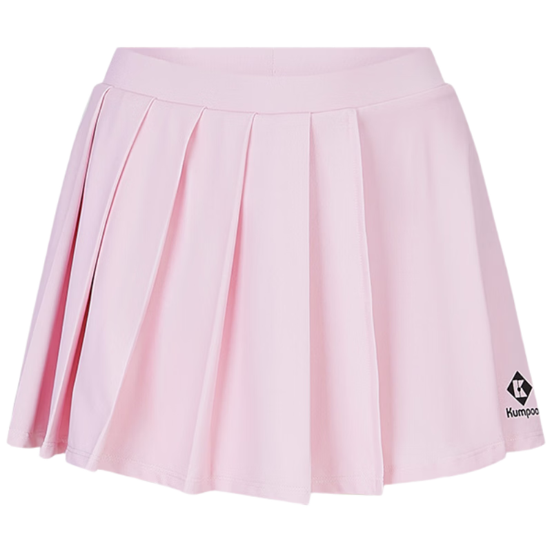 KUMPOO 26th Anniversary New Badminton Skirt Sweat-Absorbing Quick-Dry Breathable Skirt K261W-7063 Rose Red S