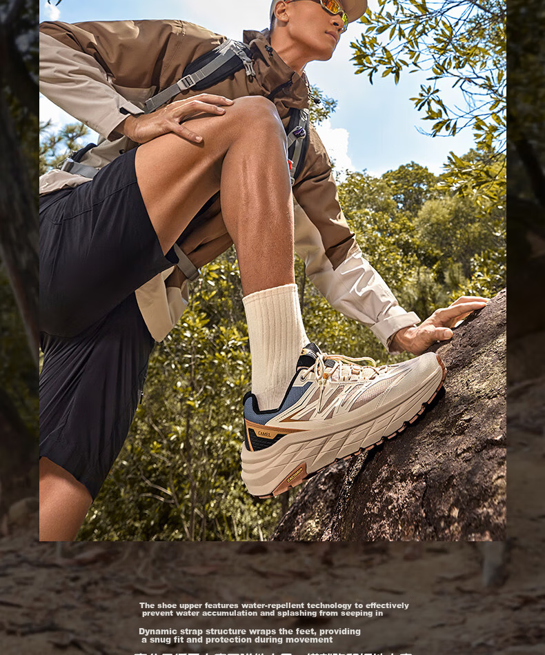 CAMEL Lianshan Outdoor Hiking Shoes 2025 Autumn New Unisex Non-slip Shock Absorption Trail Shoes 3