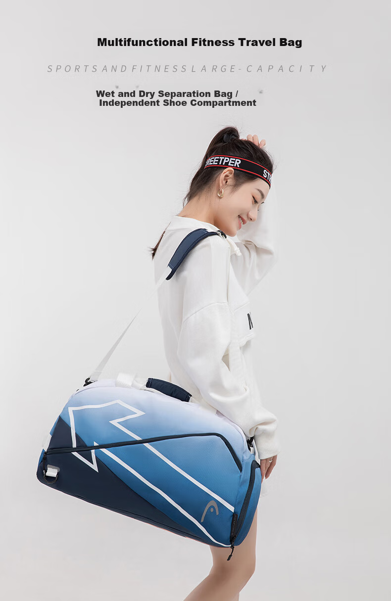 HEAD Tennis Bag Women's Stylish Badminton Bag Men's Gym Sports Handheld Shoulder Crossbody with Separate Shoe Compartment 3
