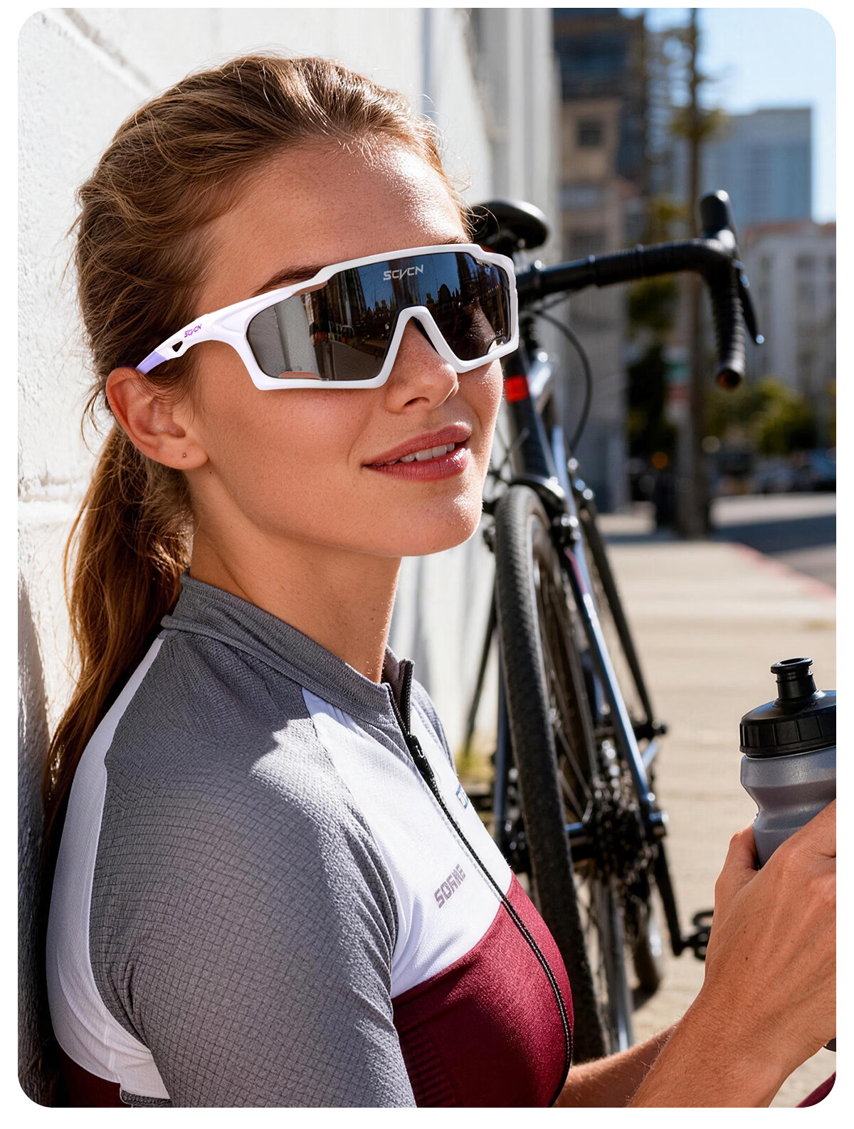 SCVCN Cycling Glasses Photochromic Road Bike Professional Windproof Sports Prescription Day and Night Unisex 9