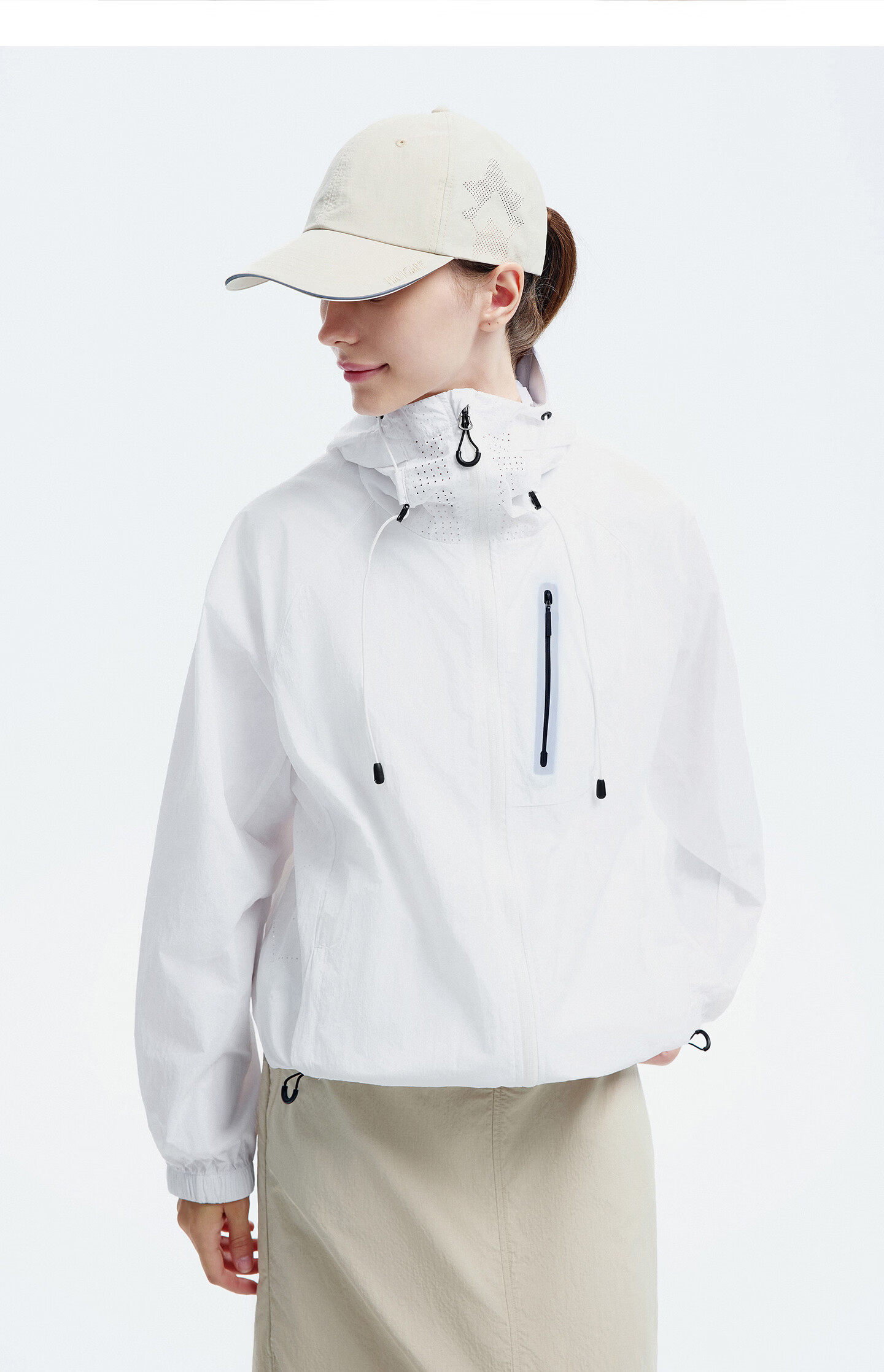 NVG·YOUNG Small Sailboat [Fashion Week Edition] Women's Lightweight Breathable Hooded Jacket Summer Outdoor Water-Repellent Mountaineering Coat 18