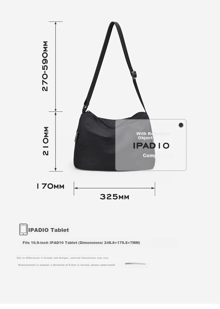 GOLF Men's Casual Single Shoulder Bag Lightweight Water-Resistant Crossbody Bag for Men and Women, Phone and iPad Holder, Cycling and Fitness Bag 18