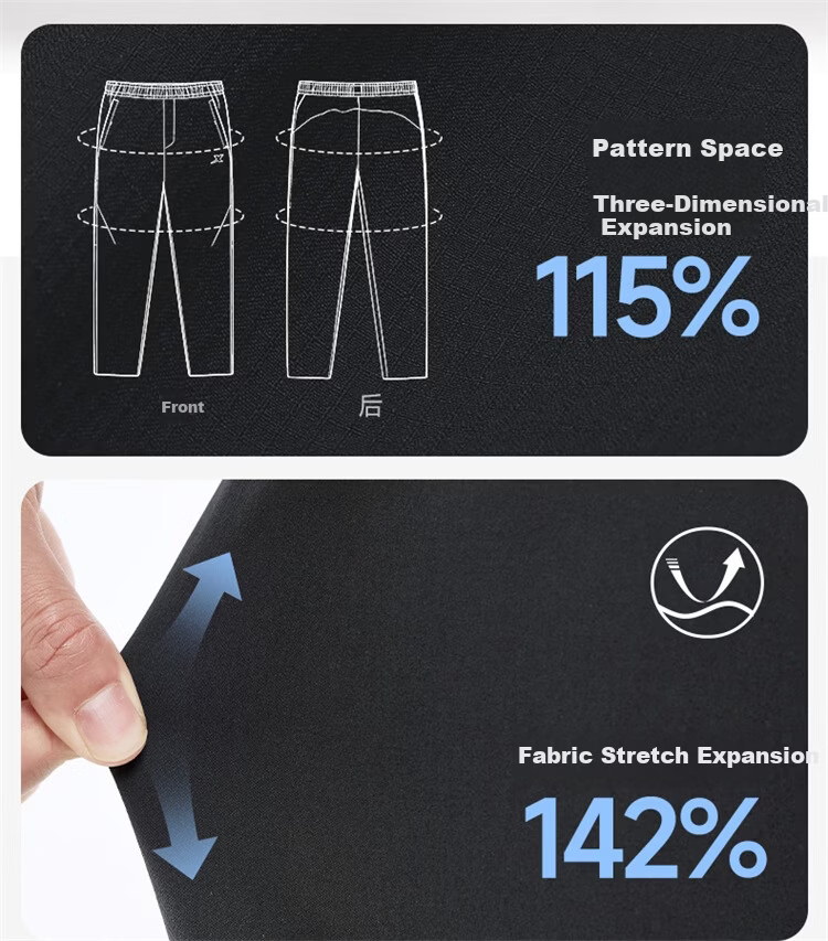 Xtep Little C Men's Long Pants Three-Resistant Business Commuter Dress Pants Fashionable Versatile Sports Straight-Leg High Elastic Four-Season Pants 9