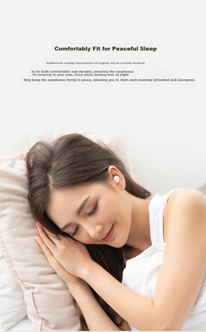 Himalaya Good Voice 1MORE Wameng Z30 Wireless Noise-Cancelling Bluetooth Sleep Earphones Invisible Compact In-Ear Sleep Aid Compatible with Apple Huawei Xiaomi 2026 New Release 4