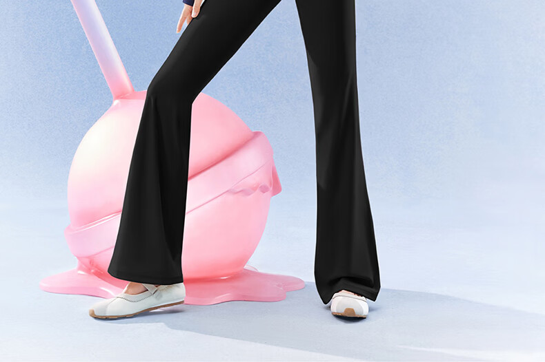 SIINSIIN Yang Mi Style 2026 Spring Autumn New Flared Yoga Pants Women's Shark Flare Trousers 2