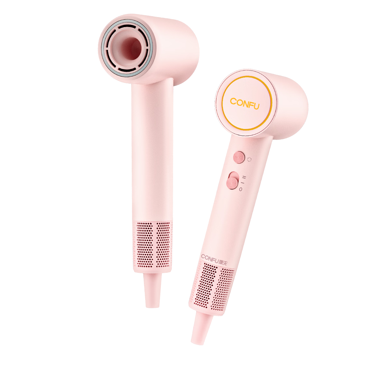 CONFU High-Speed Hair Dryer Portable Mini Negative Ion Damage-Free Women's Home Hair Dryer Powerful Quick-Dry F9 Mini Mousse Pink