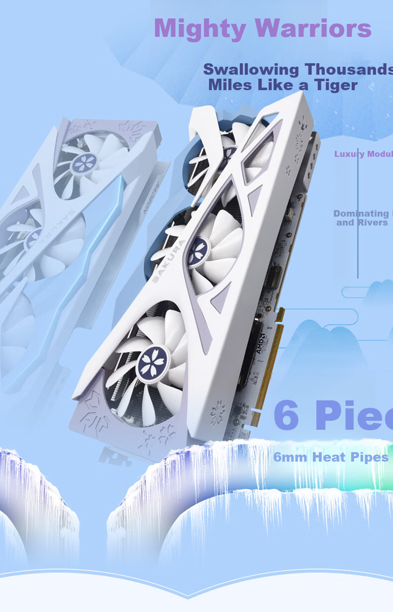 Yeston RX 6800 XT 16GB GDDR6 Cherry Bride SA AMD RADEON 7nm RDNA2 Architecture Gaming Graphics Card 8