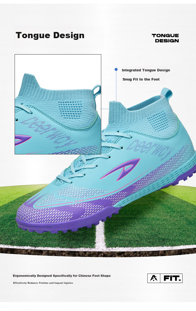 DEERWAY Adult Youth Soccer Shoes TF Turf Studs Non-Slip Durable Match Shoes Obsidian Gold TF Turf Studs Size 37 12