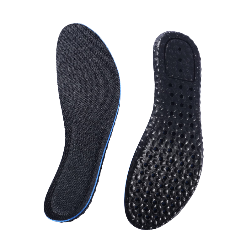 Bonnie Family 2-Pair Men's Sports Insoles Sweat-Absorbing Breathable High-Elastic Shock-Absorbing Anti-Fatigue Antibacterial Odor-Resistant Military Training Special