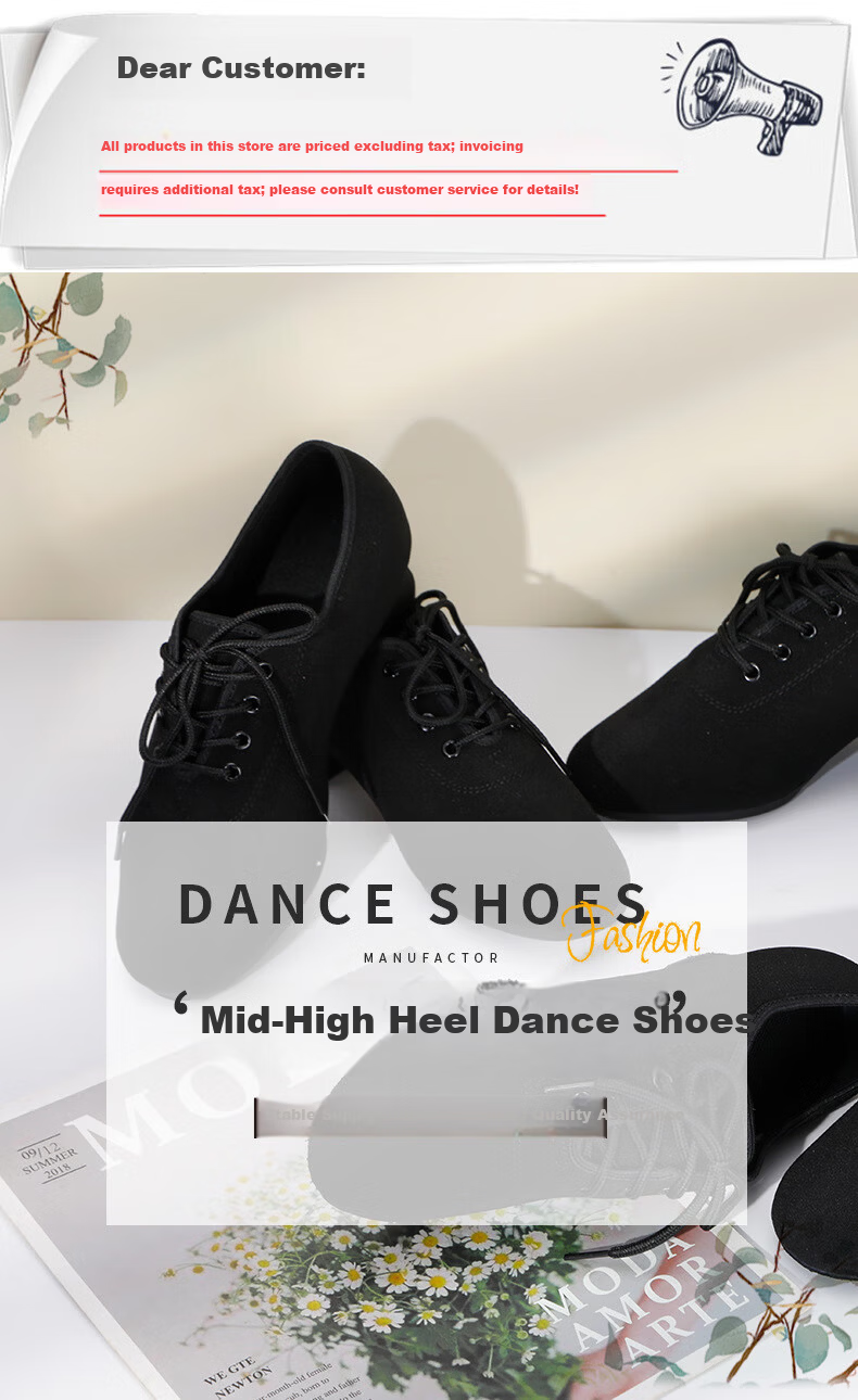 FOOTOPPO Women's Dance Shoes Ballroom Latin Modern Dance Shoes for Women 1
