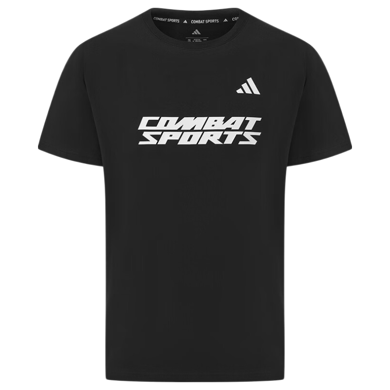 Adidas Men's Short Sleeve 2026 New Casual Sports Breathable Fashion Versatile Crew Neck T-Shirt Black/White 3XL