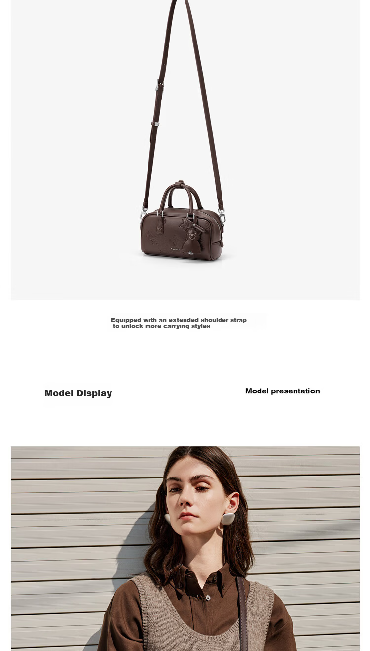 NUCELLE Pegasus Square Elegant Crossbody Boston Bag 2026 Luxury Niche Women's Handbag Birthday Gift for Her 8